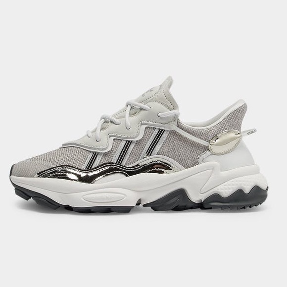 adidas Originals Shoes - NWT Adidas Ozweego TR FV9763 Silver Metallic Running Shoes Sneakers Size 6.5